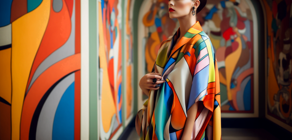 Model wearing colourful silk clothing to show her unique style - Unleash Your Unique Style: A Guide to Finding Your Look