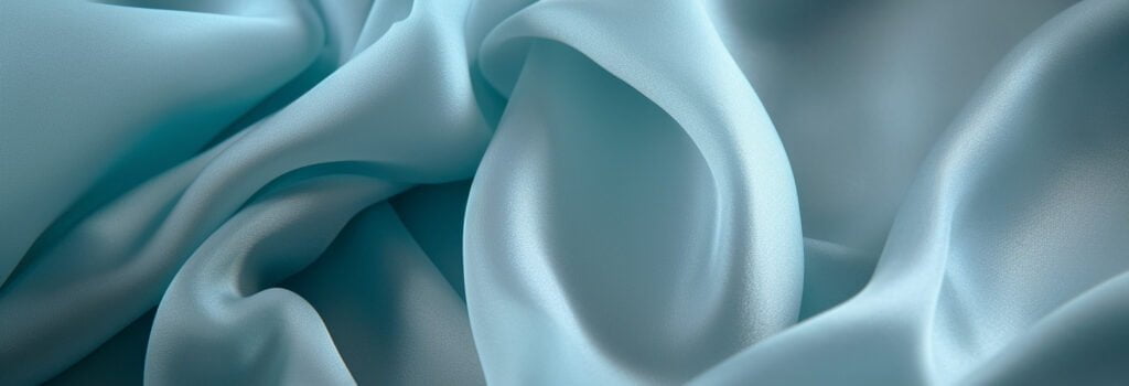 Silk Crepe de chine close up sky blue - The Ultimate Guide to Different Types of Silk Fabric