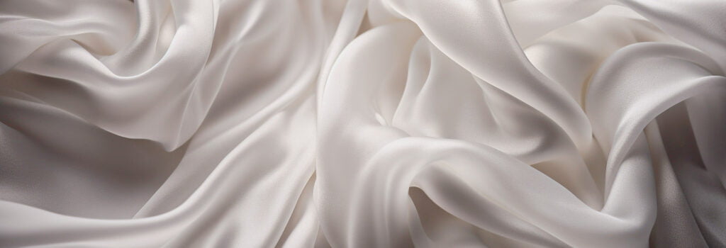 Silk Habotai close up off white - The Ultimate Guide to Different Types of Silk Fabric