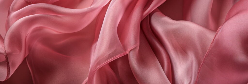 Silk Organza close up peach pink - The Ultimate Guide to Different Types of Silk Fabric