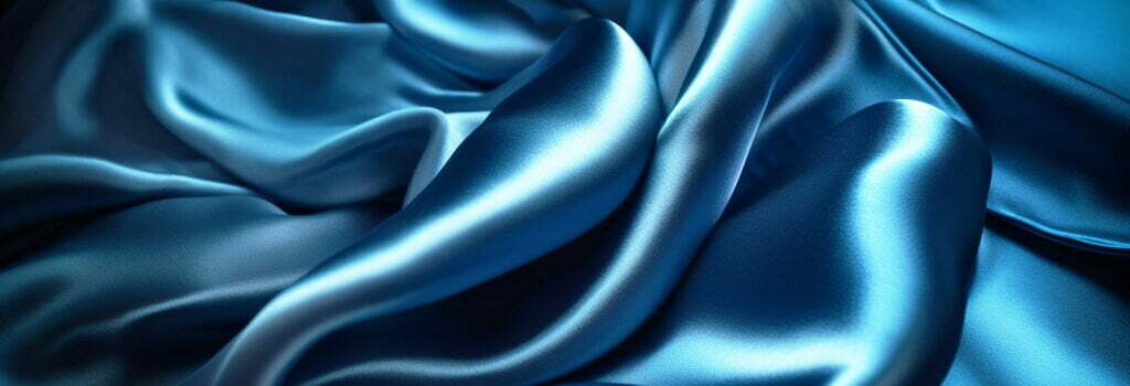 Silk satin close up cobalt blue