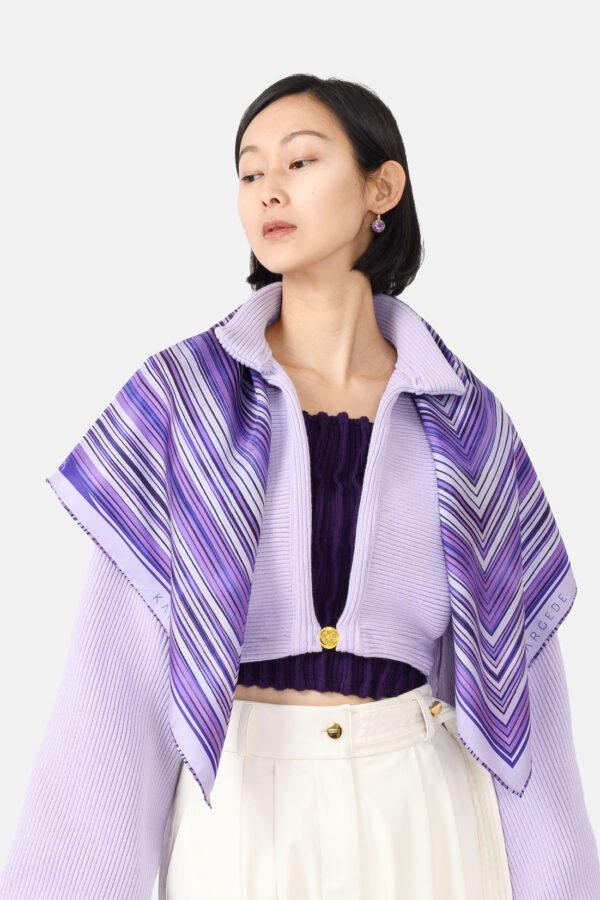 Dalarna – Designer Silk Scarf Purple