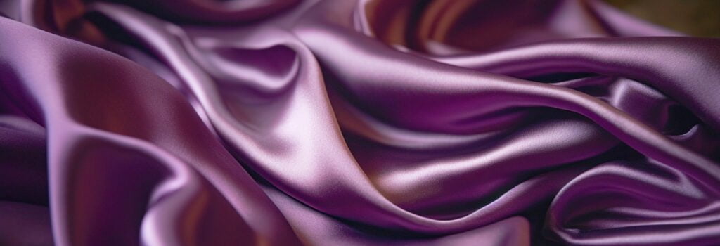 Silk Charmeuse close up Purple - The Ultimate Guide to Different Types of Silk Fabric