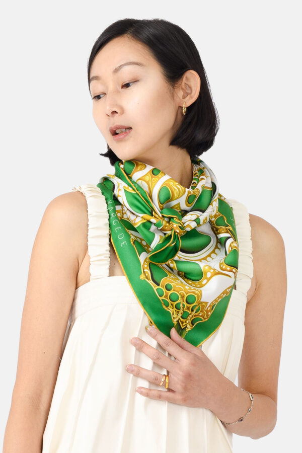 Dalarna – Designer Silk Scarf Purple