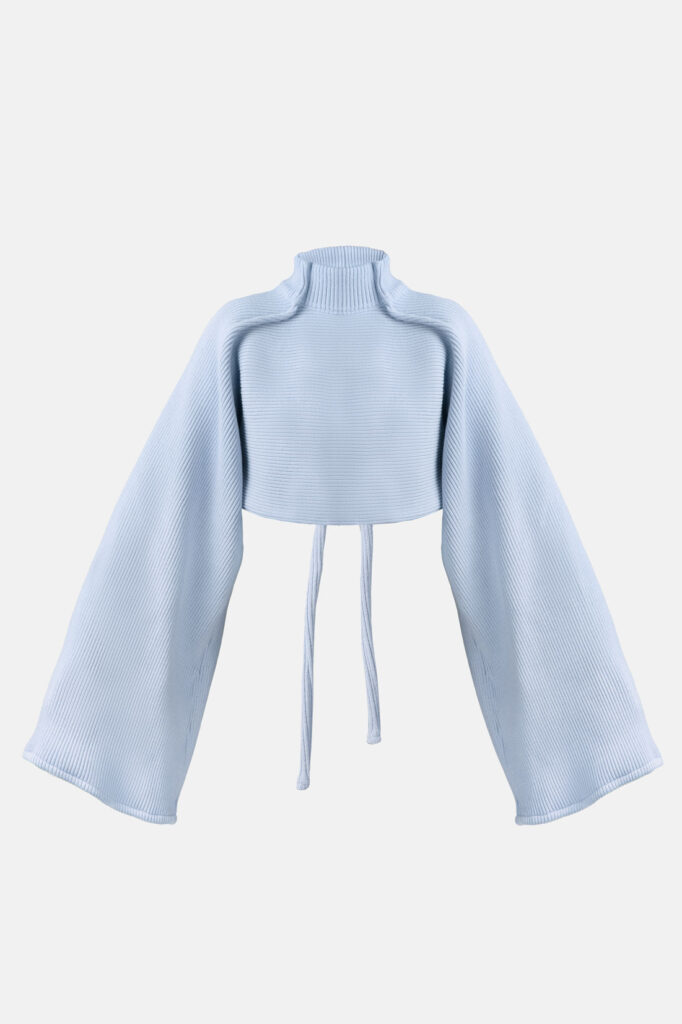 Baby blue cropped on sale jumper