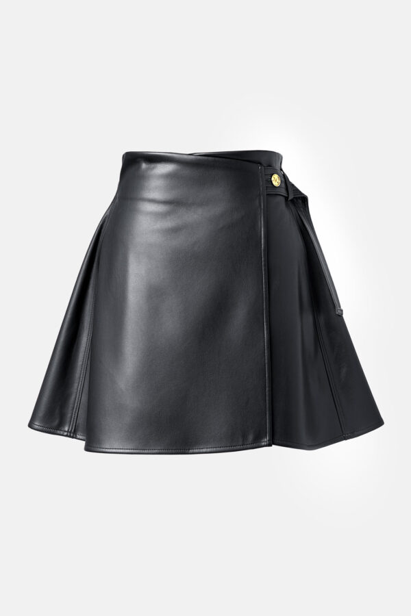 Fatale – Black Vegan Leather Mini Skirt