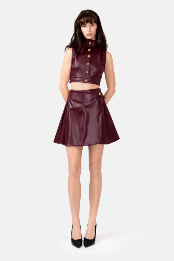 Fatale – Black Vegan Leather Mini Skirt