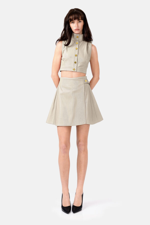 Fatale – Black Vegan Leather Mini Skirt