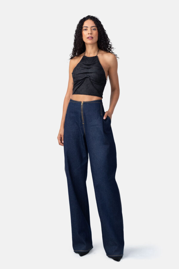 Polaris – Black Jacquard Bubble Mini Dress