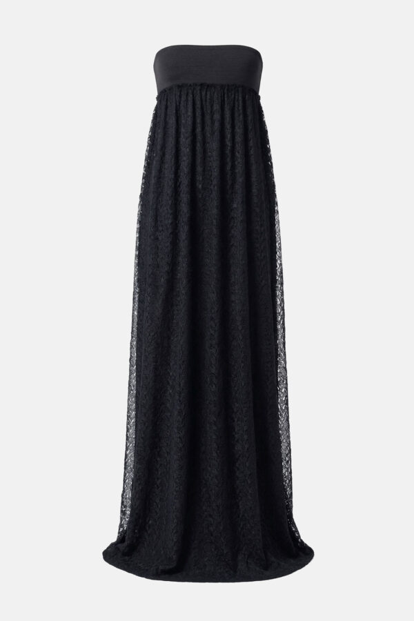 Polaris – Black Jacquard Bubble Mini Dress